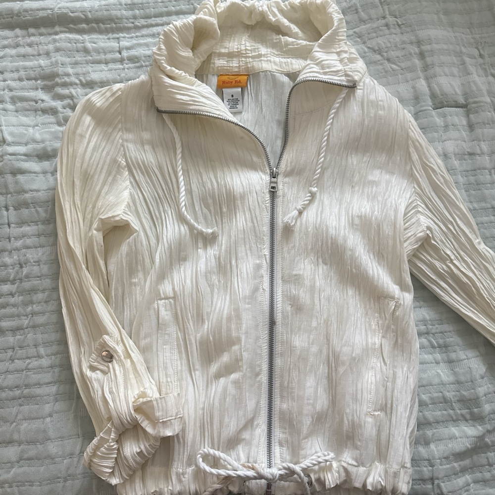 White Zip-Up Jacket